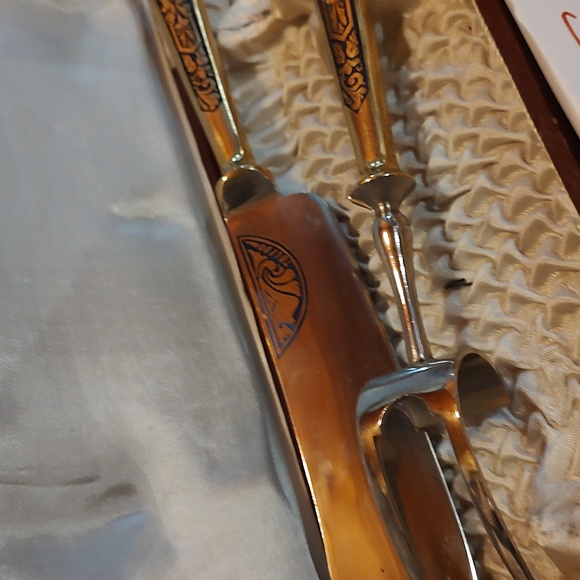 2 Piece Toledo Steel Carving Set  1950's - Picture 3 of 7